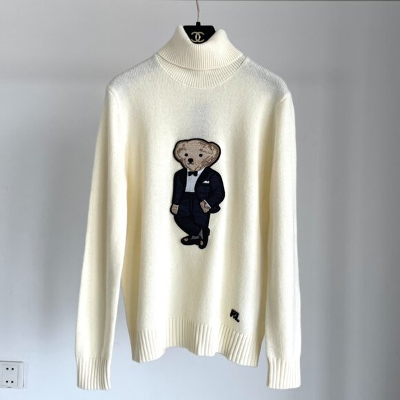 ALO Yoga Sweaters - Polo by Ralph Lauren Cashmere bear knitted turtleneck sweater
